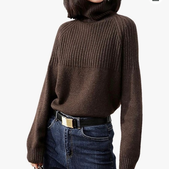 Ailaile Sweaters - Ailaile brown turtleneck (XL) (NWT)
